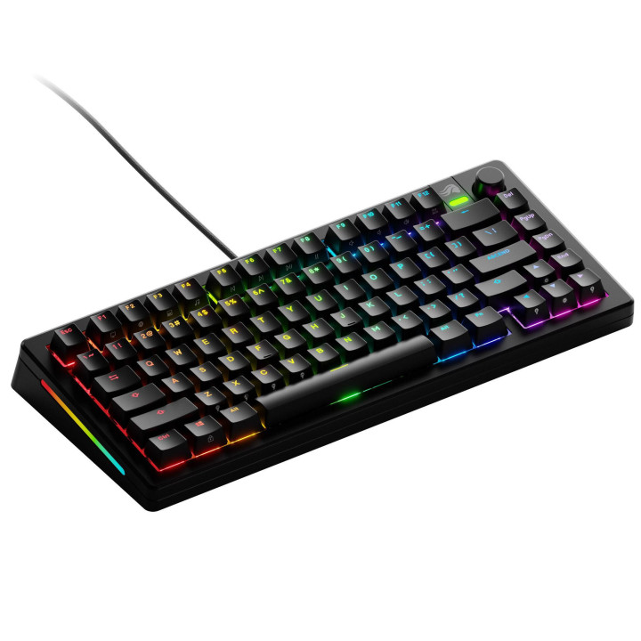 Геймърска механична клавиатура Glorious GMMK 3 75% Black - Fox Linear Switches - GLO-KB-GMMK3-75-PB-FOX-W-BLK-US
