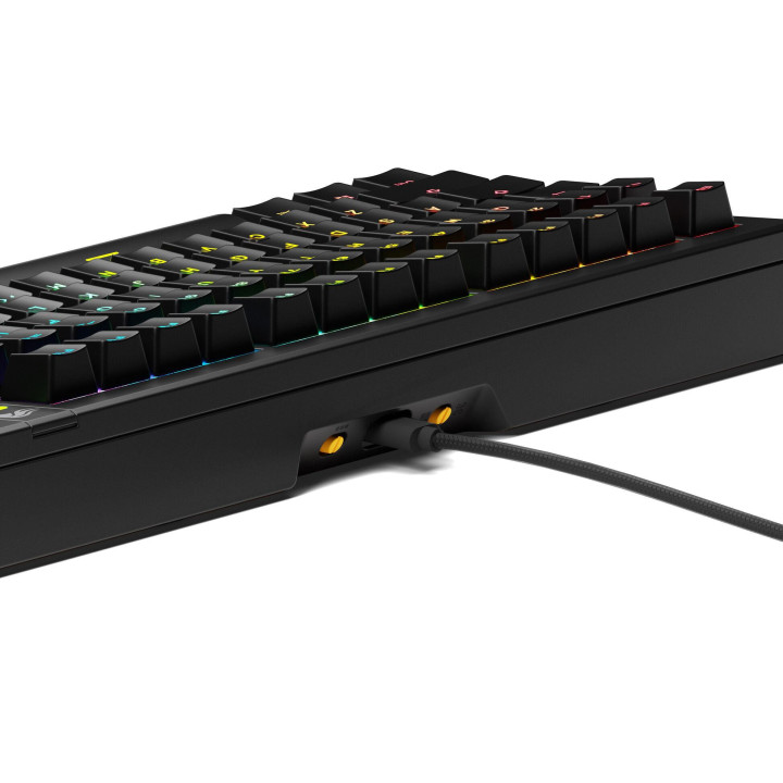Геймърска механична клавиатура Glorious GMMK 3 75% Black - Fox Linear Switches - GLO-KB-GMMK3-75-PB-FOX-W-BLK-US