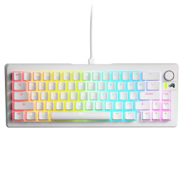 Геймърска механична клавиатура Glorious GMMK 3 65% White - Fox HE Switches - GLO-KB-GMMK3-65-PB-FOX-W-WHT-US
