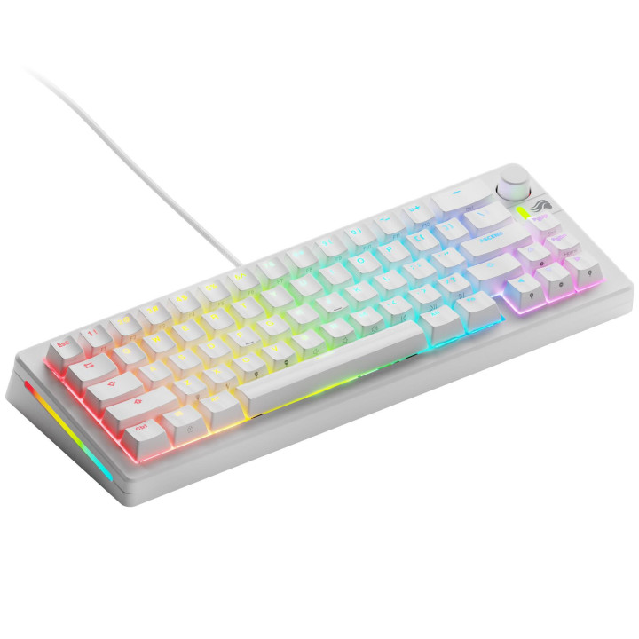Геймърска механична клавиатура Glorious GMMK 3 65% White - Fox HE Switches - GLO-KB-GMMK3-65-PB-FOX-W-WHT-US