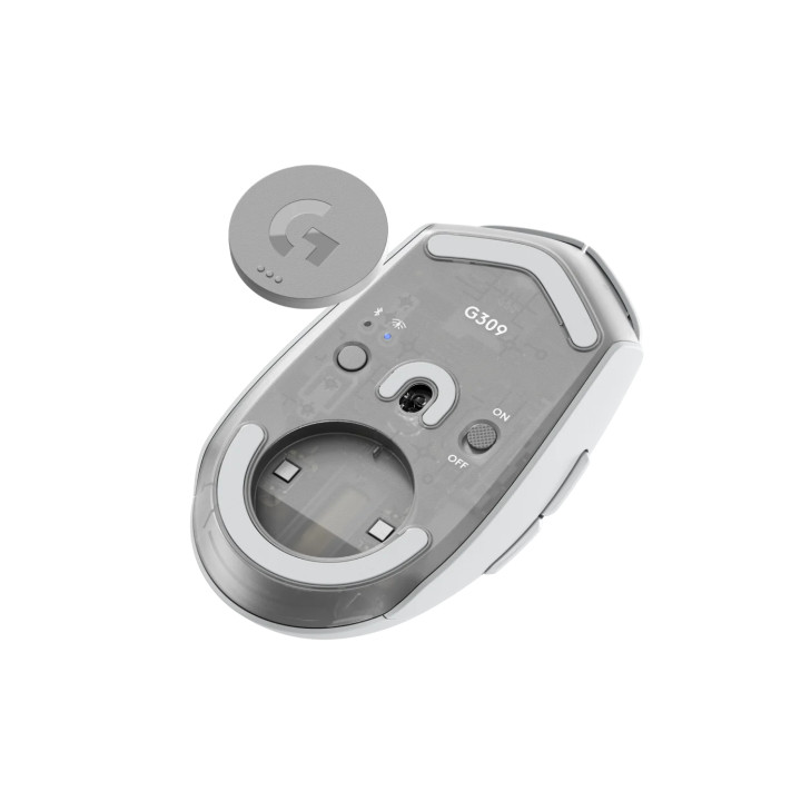 Безжична геймърска мишка Logitech G309 White Lightspeed Wireless - 910-007207