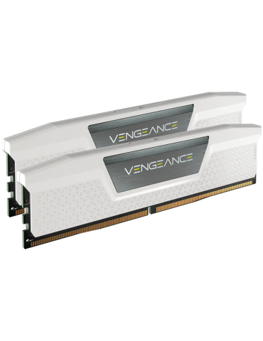 RAM памет Corsair 32GB(2x16GB) DDR5 5600MHz DIMM, Unbuffered, 36-36-36-76, Std PMIC, XMP 3.0, VENGEANCE DDR5 White Heatspreader, Black PCB, 1.25V - CMK32GX5M2B5600C36W