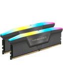 RAM памет Corsair 32GB(2x16GB) DDR5 6000MHz DIMM, Unbuffered, 30-36-36-76, Std PMIC, AMD EXPO, VENGEANCE RGB DDR5 Cool Grey Heatspreader, Black PCB, 1.4V - CMH32GX5M2B6000Z30K