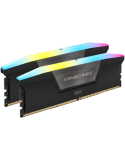 RAM памет Crucial 64GB(2x32GB) DDR5 6400MHz DIMM, Unbuffered, 32-40-40-84, Std PMIC, XMP 3.0, VENGEANCE RGB DDR5 Black Heatspreader, RGB LED, 1.4V - CMH64GX5M2B6400C32