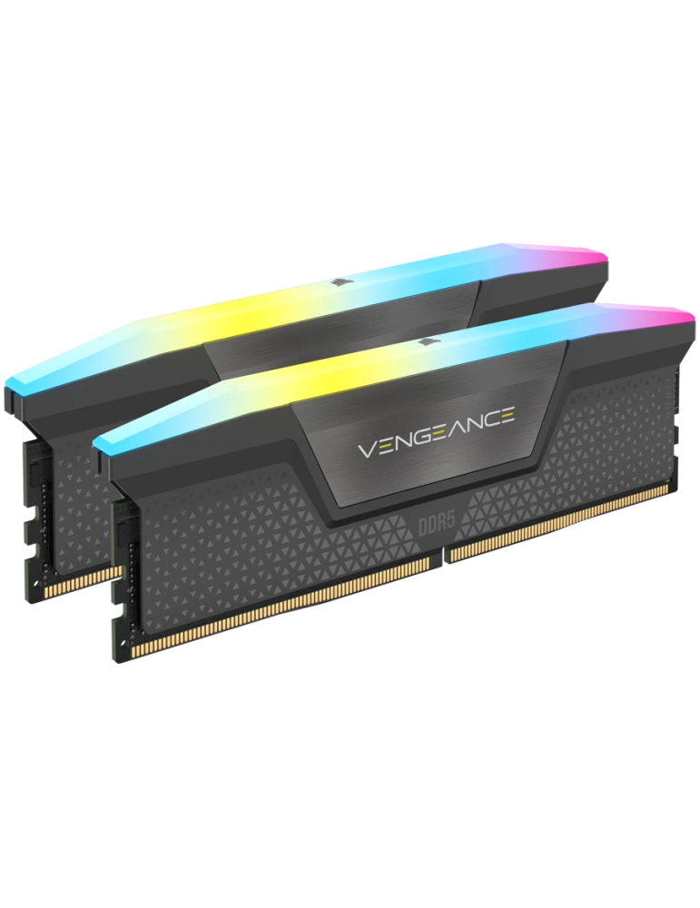 RAM памет Corsair 32GB (2x16GB) DDR5 6000MHz VENGEANCE RGB CL36-44-44-96 1.4V AMD EXPO Memory - Grey, 0840006679653 - CMH32GX5M2E6000Z36