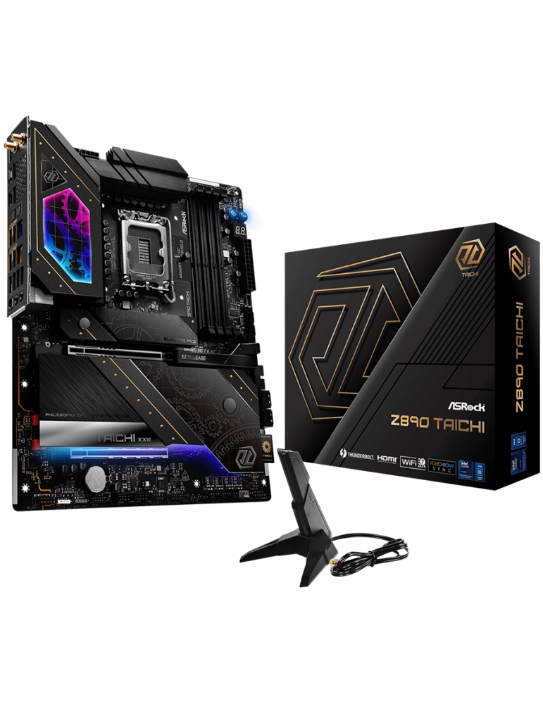 Дънна платка AsRock Z890 Taichi, LGA1851, 4x DDR5, Wi-Fi 7   Bluetooth 5.4, ATX