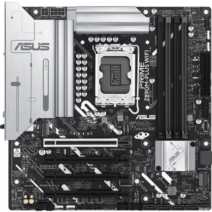 Дънна платка Asus PRIME Z890M-PLUS WIFI, LGA1851, DDR5, mATX - 90MB1J80-M0EAY0