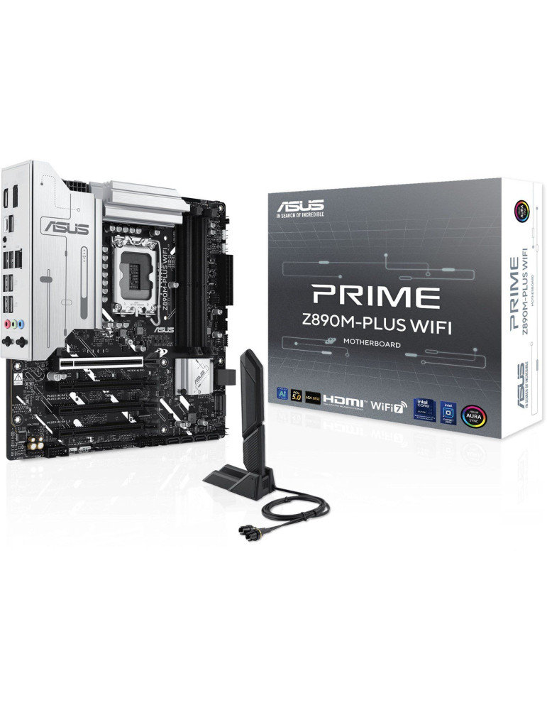 Дънна платка Asus PRIME Z890M-PLUS WIFI, LGA1851, DDR5, mATX - 90MB1J80-M0EAY0