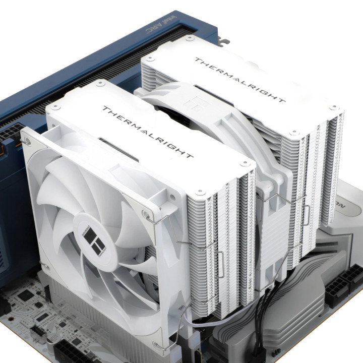 Охладител за процесор Thermalright Peerless Assassin 140 White, Dual-Tower, LGA1851/LGA1700/AM5 - PEERLESS-ASSASSIN-140-WH