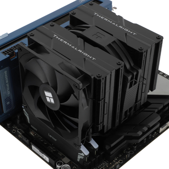 Охладител за процесор Thermalright Peerless Assassin 140 Black, Dual-Tower, LGA1851/LGA1700/AM5 - PEERLESS-ASSASSIN-140-BK