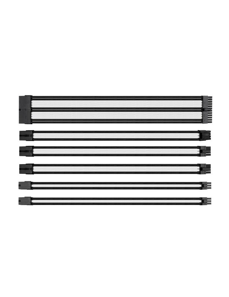 Комплект кабели Thermaltake Mod Sleeved Cable Black & White 301mm - AC-048-CN1NAN-A1