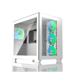 Кутия за компютър Raijintek PAEAN C7 WHITE TG4, ATX - 0R20B00235