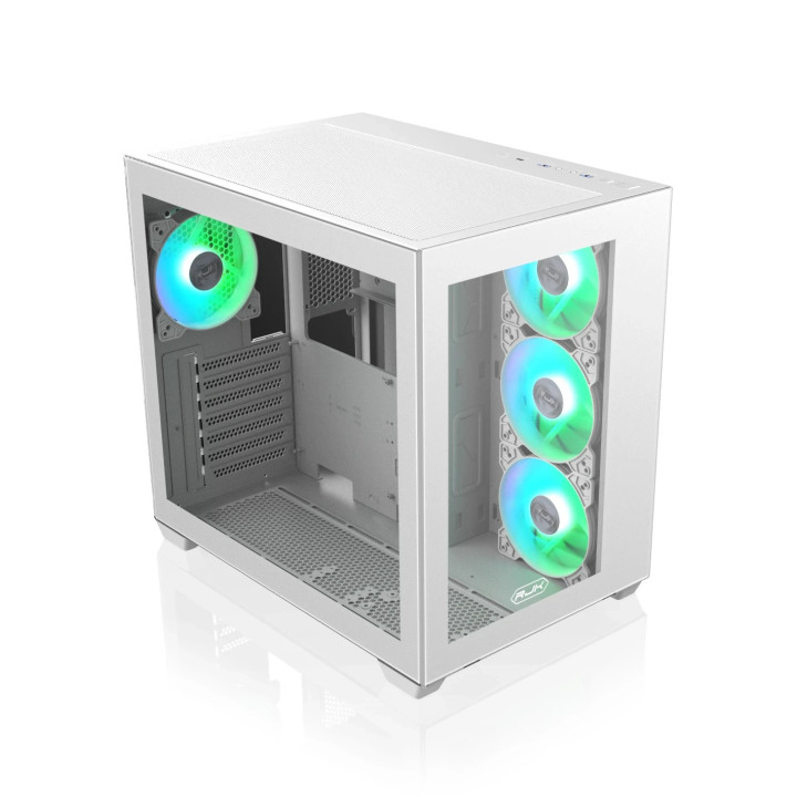 Кутия за компютър Raijintek PAEAN C7 WHITE TG4, ATX - 0R20B00235