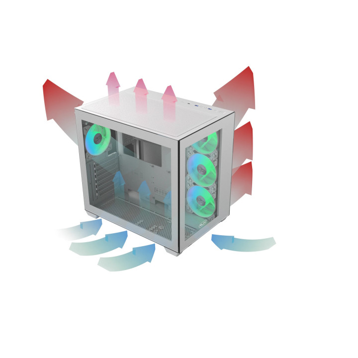 Кутия за компютър Raijintek PAEAN C7 WHITE TG4, ATX - 0R20B00235