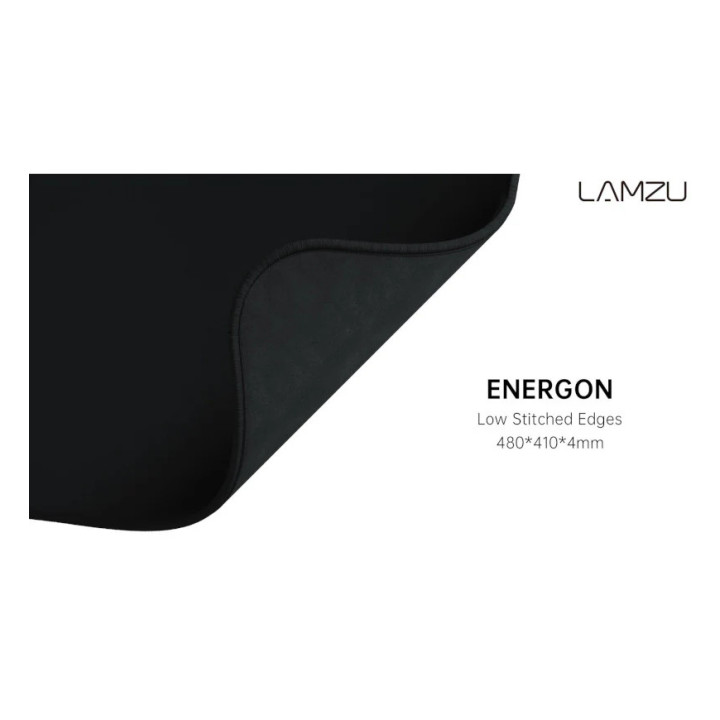 Професионален геймърски пад за мишка Lamzu Energon, SCR Base, 480 x 410 mm - LAMZU-ENERGON-BLK