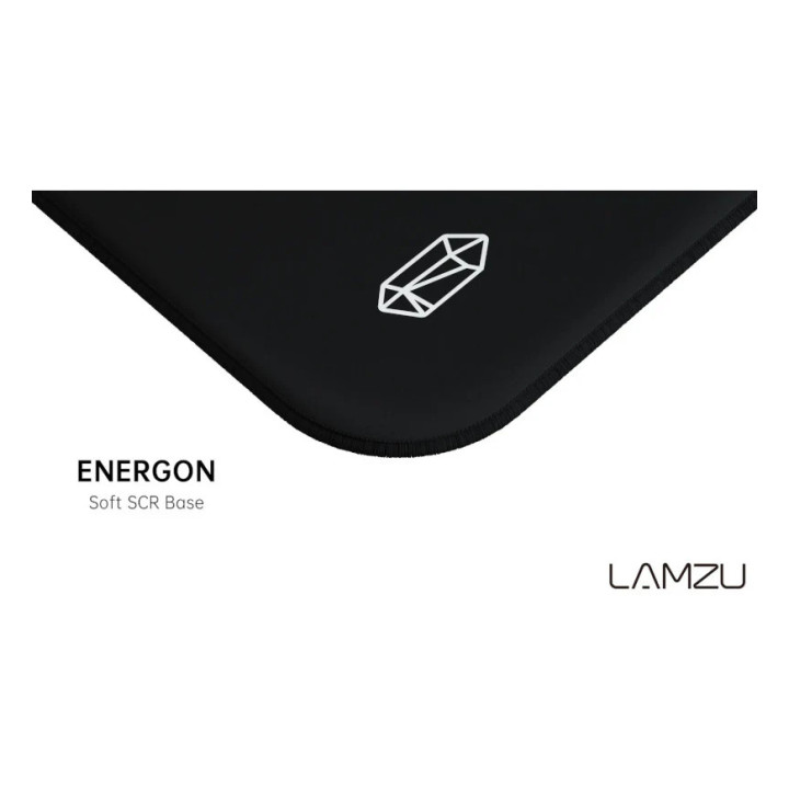 Професионален геймърски пад за мишка Lamzu Energon, SCR Base, 480 x 410 mm - LAMZU-ENERGON-BLK