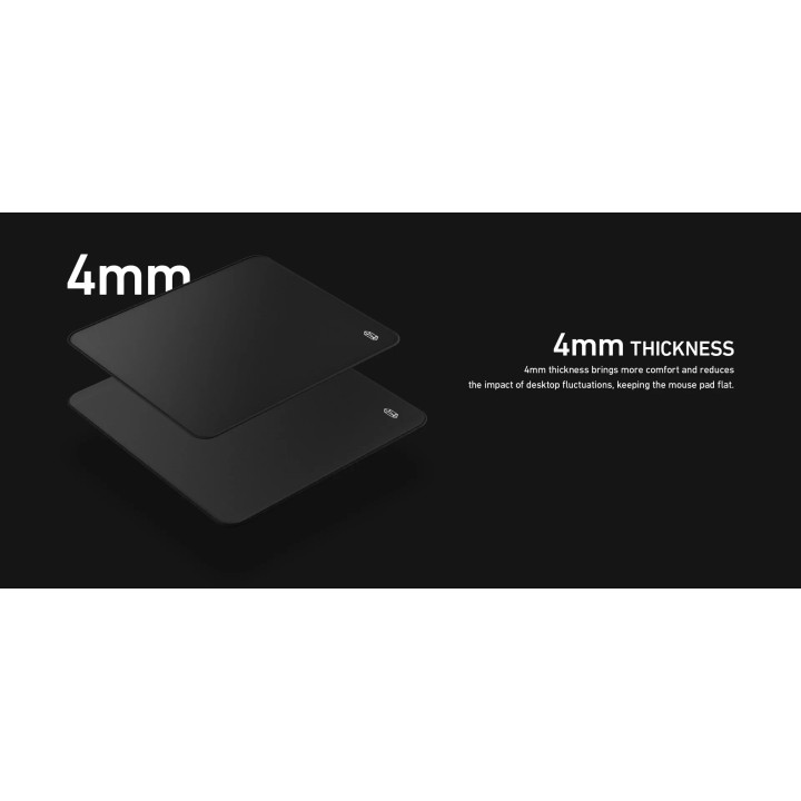 Професионален геймърски пад за мишка Lamzu Energon Pro, Japan Poron Base, 500 x 500 mm - LAMZU-ENERGON-PRO-BLK