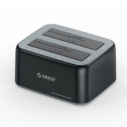 Докинг станция Orico HDD/SSD Dock - 2 BAY 2.5/3.5 USB-C/USB-A - 6829C3-V1