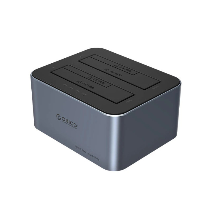 Докинг станция Orico HDD/SSD Dock - 2 BAY Offline Clone 2.5/3.5 USB-C/USB-A - 6626C3-C-V1 - 6626C3-C-V1