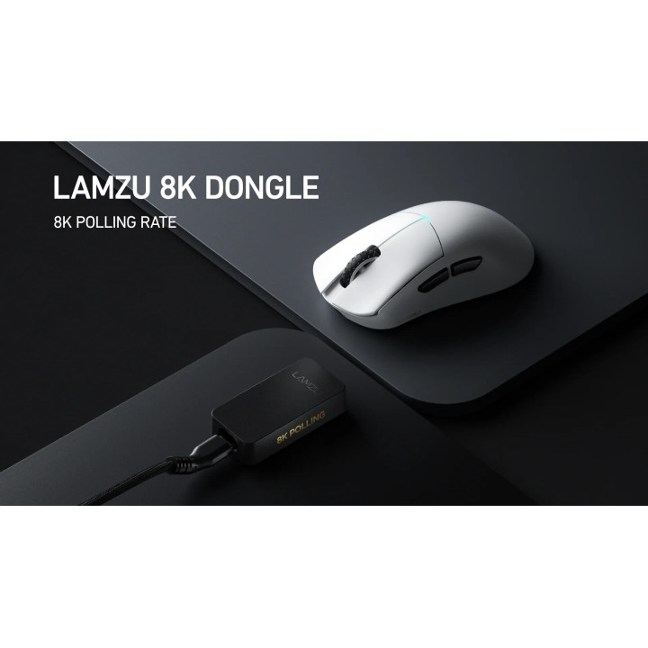 Приемник за мишка Lamzu 8K DONGLE - White - LAMZU-8K-DONGLE-WH
