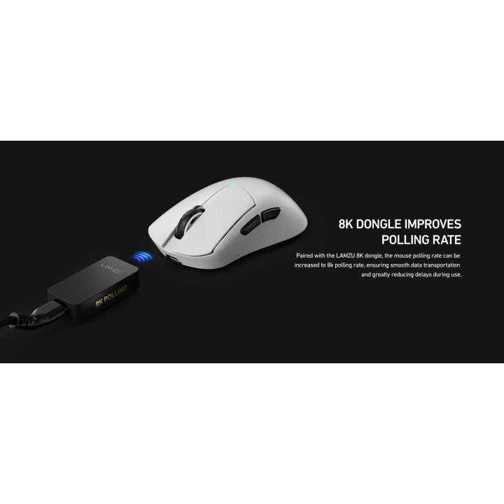 Приемник за мишка Lamzu 8K DONGLE - Black - LAMZU-8K-DONGLE-BK