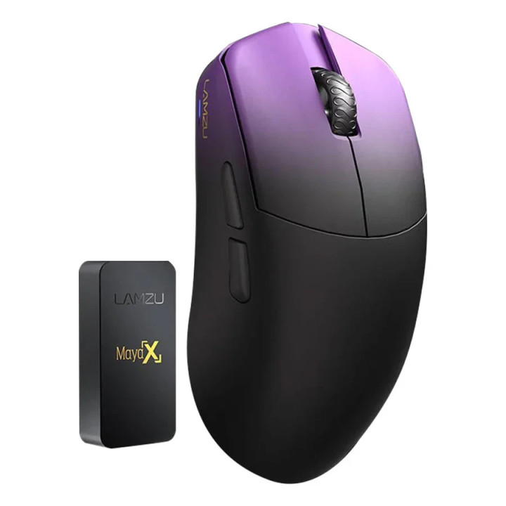 Професионална безжична геймърска мишка Lamzu MAYA X 8K, Purple Shadow - LAMZU-MAYA-X-PRP