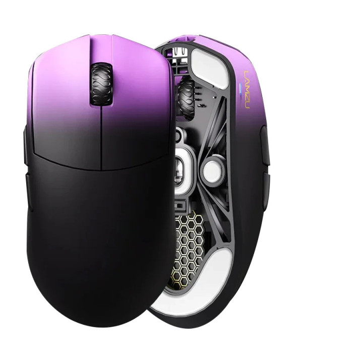 Професионална безжична геймърска мишка Lamzu MAYA X 8K, Purple Shadow - LAMZU-MAYA-X-PRP