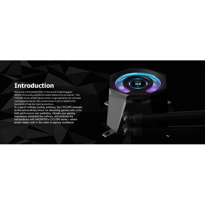 Водно охлаждане за процесор Raijintek CYCLOPS 360 Black - 0R10B00228