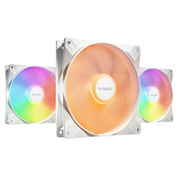 Комплект вентилатори be quiet! 3-in-1 3 x 140mm - LIGHT WINGS LX 140mm PWM high-speed White Triple-Pack - BL131