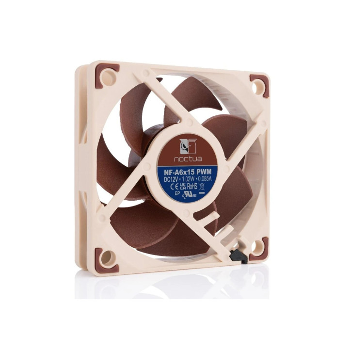 Вентилатор Noctua 60x60x15mm PWM 550-3500rpm - NF-A6x15-PWM