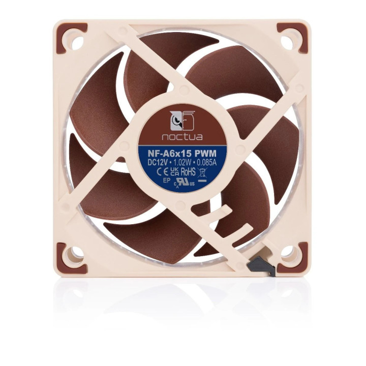 Вентилатор Noctua 60x60x15mm PWM 550-3500rpm - NF-A6x15-PWM