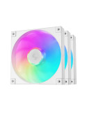 Комплект вентилатори DeepCool 3-in-1 3x140mm - FD14 White, Addressable RGB - R-FD14-WHAPN3-G