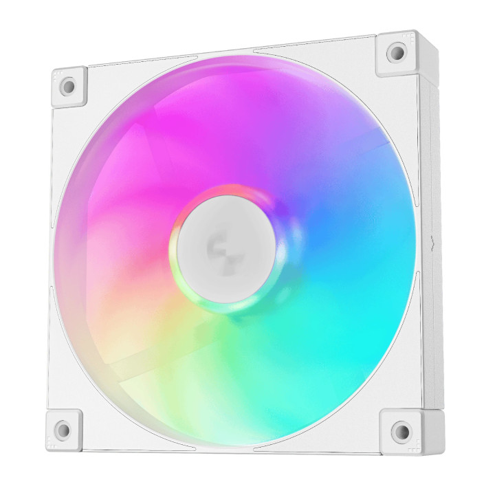 Комплект вентилатори DeepCool 3-in-1 3x140mm - FD14 White, Addressable RGB - R-FD14-WHAPN3-G