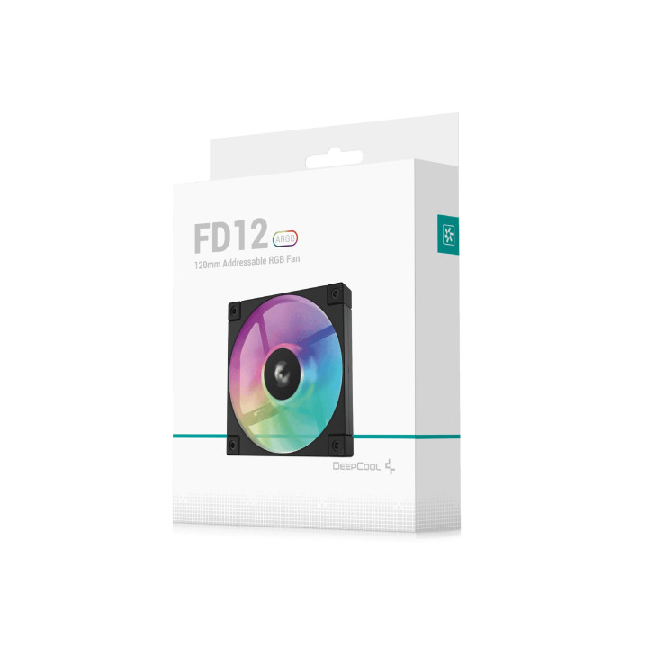 Вентилатор DeepCool 120mm, FD12 ARGB - R-FD12-BKAPN1-G