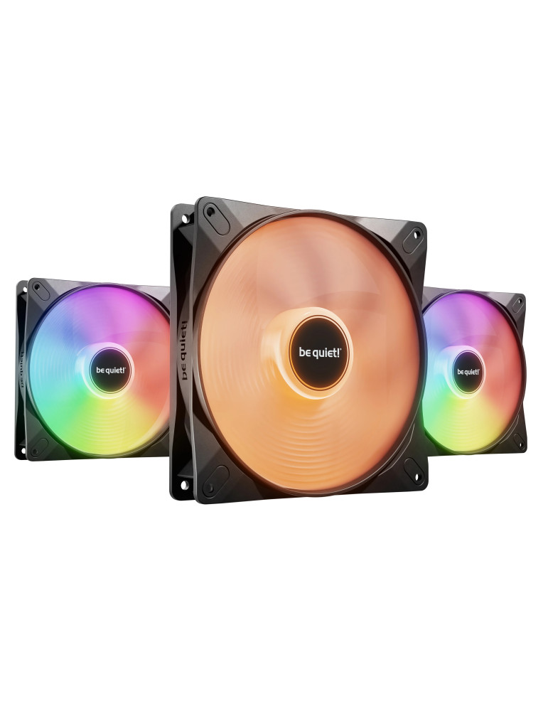 Комплект вентилатори be quiet! 3-in-1 3 x 140mm, LIGHT WINGS LX 140mm PWM high-speed Triple-Pack - BL130