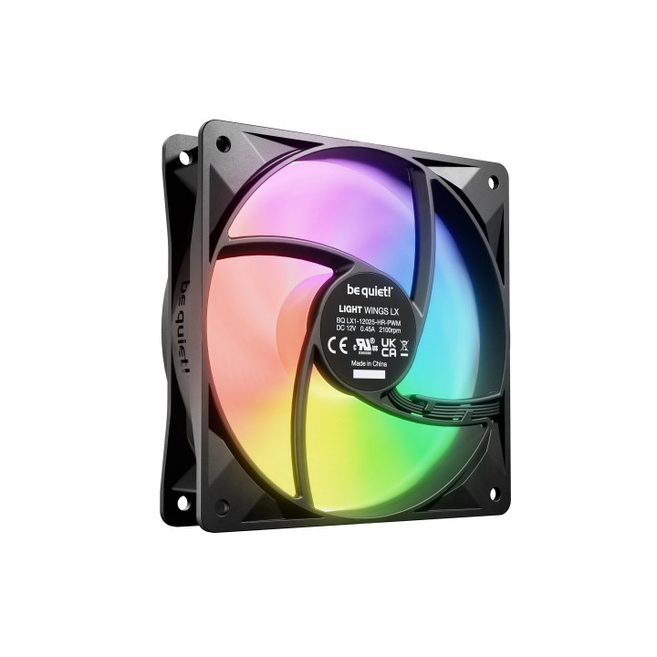 Комплект вентилатори be quiet! 3-in-1 3 x 120mm - LIGHT WINGS LX 120mm PWM high-speed Triple-Pack - BL124