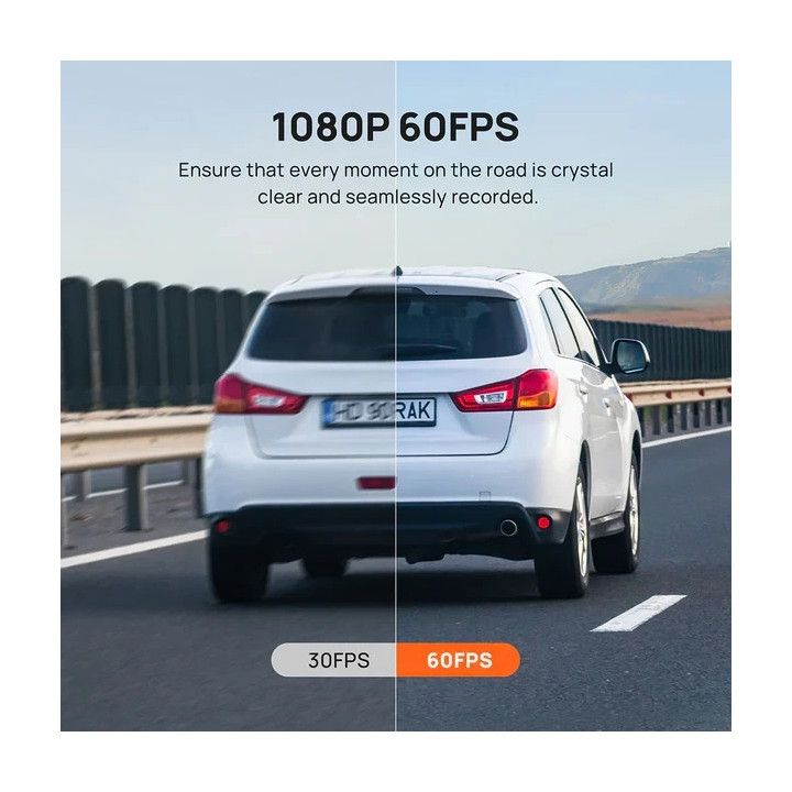 Видеорегистратор 70mai Dash Cam HDR Set A200-1, Rear Cam included - 70MAI-A200-1