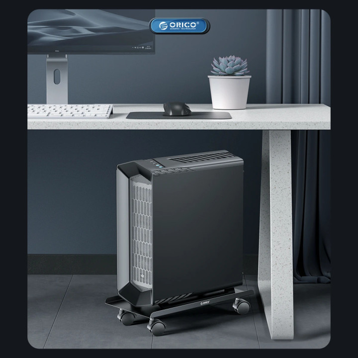 Поставка за компютър Orico PC Stand, Computer Bracket, Water Resistant, Black - CPB6-BK - CPB6-BK-BP