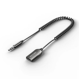 Bluetooth за кола за разговори и музика Vention Car Bluetooth 5.4 audio receiver USB, 3.5mm jack - NAIHG - NAIHG