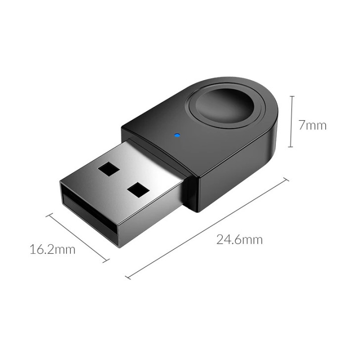 Bluetooth адаптер Orico 5.0 USB adapter, black - BTA-608-BK