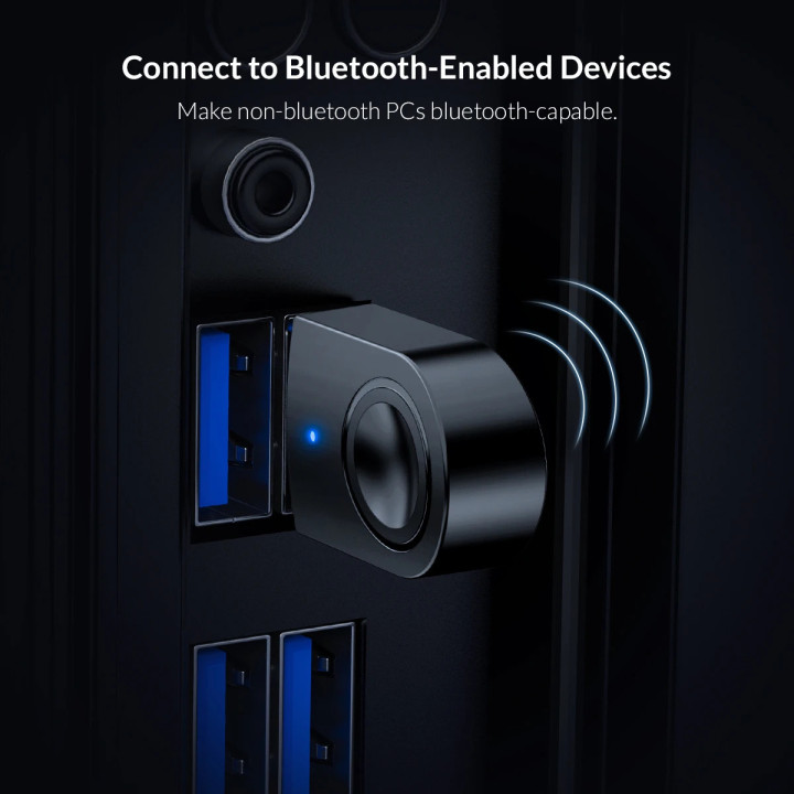 Bluetooth адаптер Orico 5.0 USB adapter, black - BTA-608-BK
