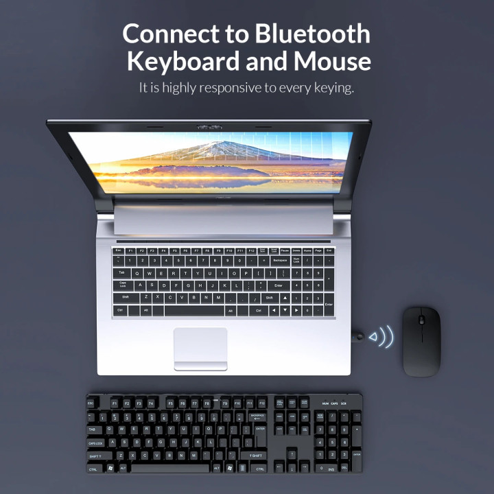 Bluetooth адаптер Orico 5.0 USB adapter, black - BTA-608-BK