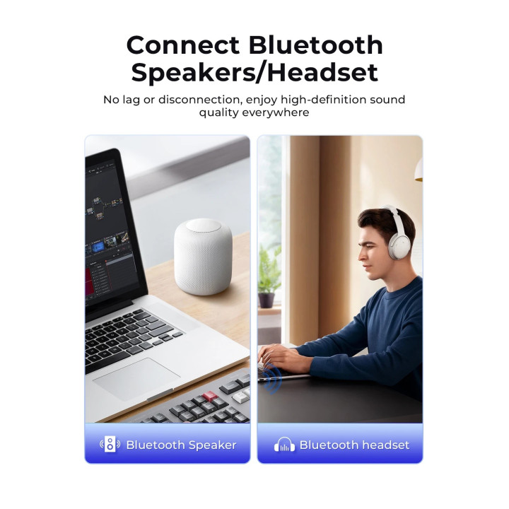 Bluetooth адаптер Orico 5.3 USB adapter, black - BTA-53-BK