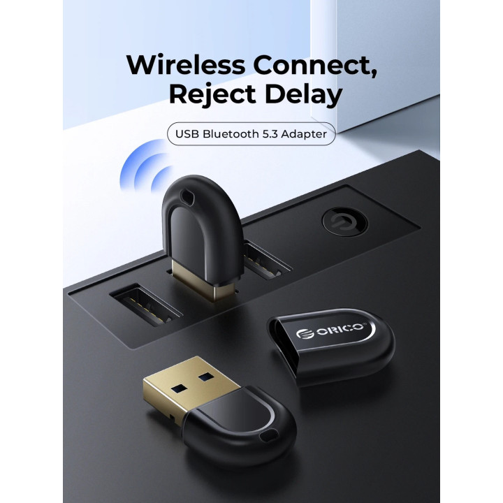 Bluetooth адаптер Orico 5.3 USB adapter, black - BTA-53-BK