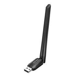 Безжичен адаптер Vention WiFi USB adapter Dual Band, 650Mbps, Black - KDTB0