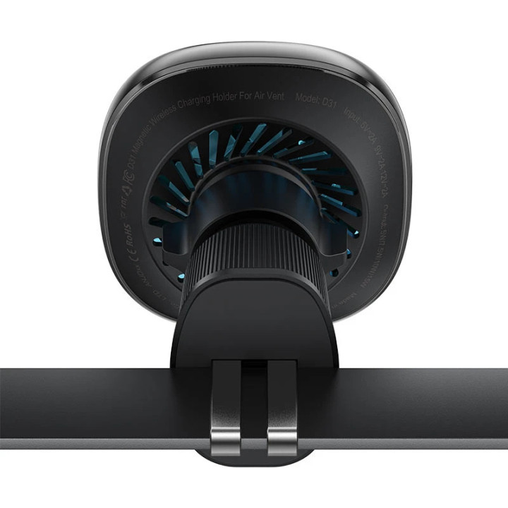 Стойка за телефон за кола Acefast Car phone holder - for Air vent, Wireless Magnetic Wireless Charging - D31 - Black - ACEFAST-D31-BK