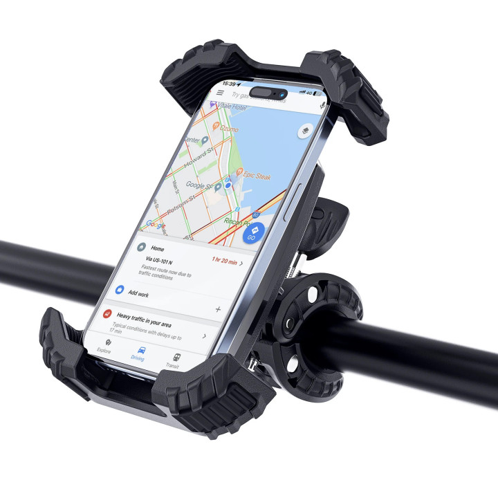 Стойка за телефон за колело Acefast Bicycle phone holder - Anti-skid, Shock-Absorbing - D23 - Black - ACEFAST-D23-BK