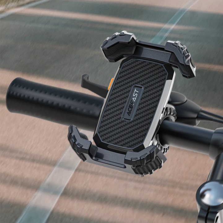 Стойка за телефон за колело Acefast Bicycle phone holder - Anti-skid, Shock-Absorbing - D23 - Black - ACEFAST-D23-BK