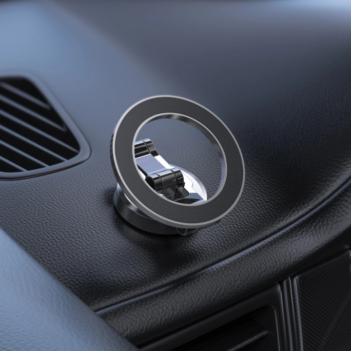 Стойка за телефон за кола Acefast Car phone holder - Metal, Magnetic Ring, 360 deg - D20 - Grey - ACEFAST-D20-GR