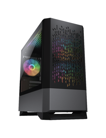 Геймърски компютър ION MG140 Air RGB Black с процесор AMD Ryzen 5 5600X, видео карта RX 6600 8GB, RAM 16GB DDR4 и SSD диск 1TB Nvme